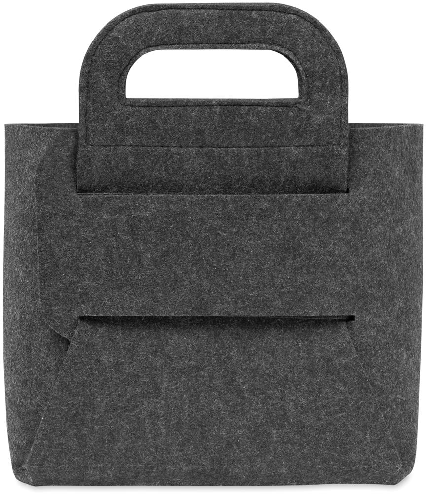 Panier pliable feutre RPET personnalisé FIALAN, côté 4