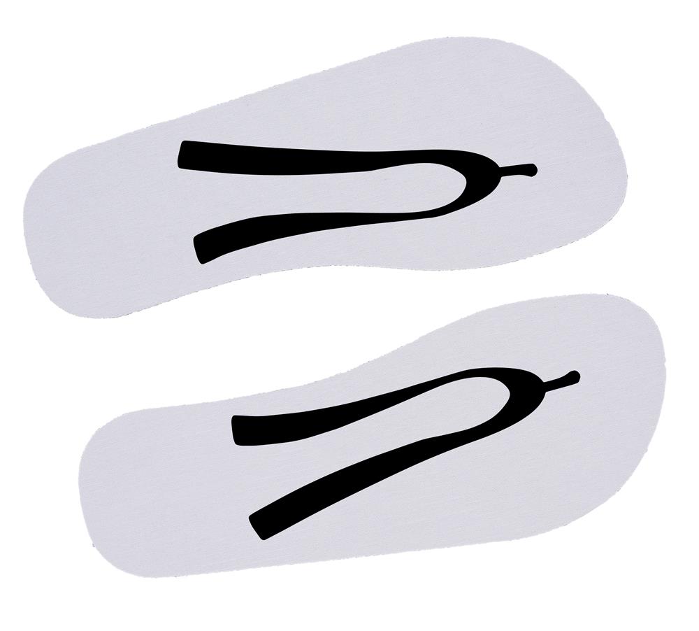 Tongs sublimées 42-44 personnalisées DO MEL, gauche
