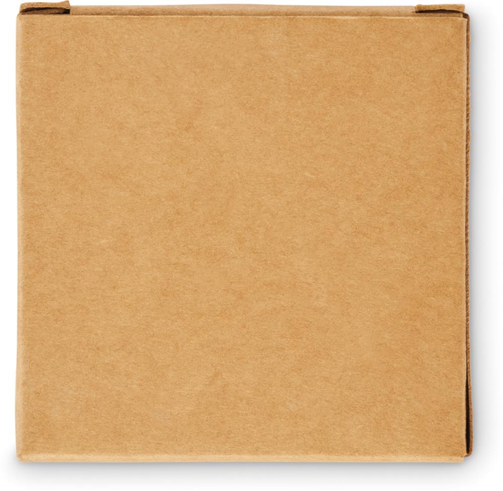 Set de 4 surligneurs boîte kraft personnalisé HIGH4, dos (étiquette numérique)