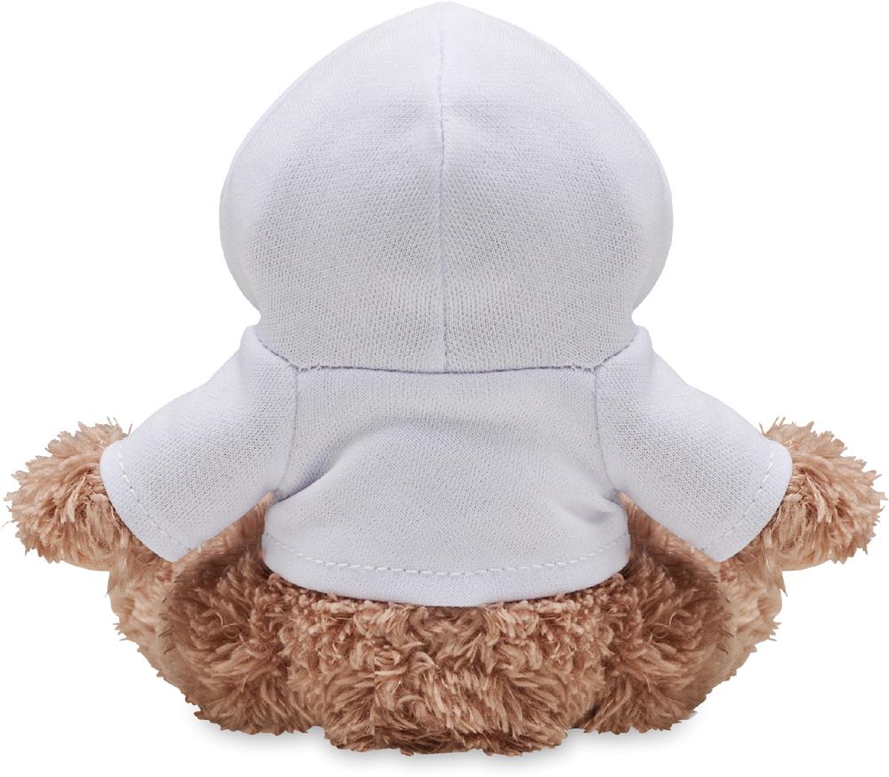 Peluche chien avec sweat à capuche personnalisée DOGGY, dos