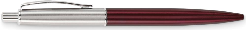 Stylo inox recyclé en boîte personnalisé GRAZ COLOUR, clip gauche