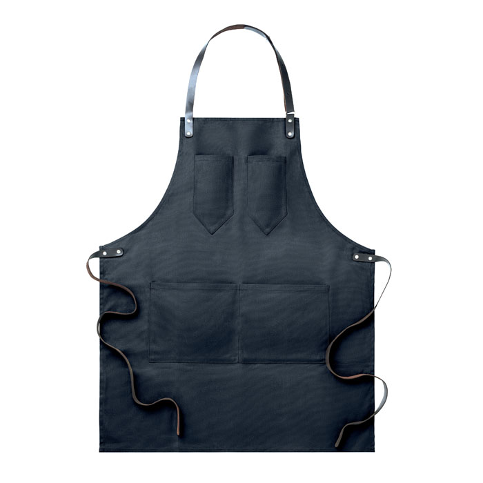 Tablier toile enduite et cuir personnalisé CHEF