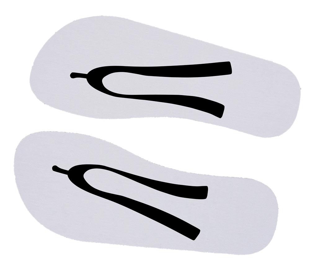 Tongs sublimées 42-44 personnalisées DO MEL, droite