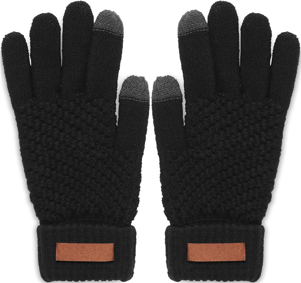 Gants tactiles RPET personnalisés TAKAI, dessus gant gauche