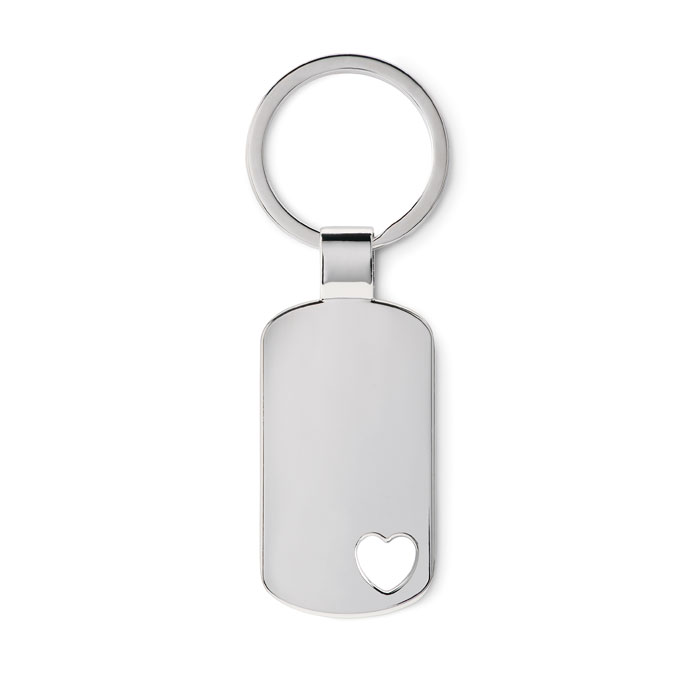 Porte-clés métal cœur personnalisé CORAZON