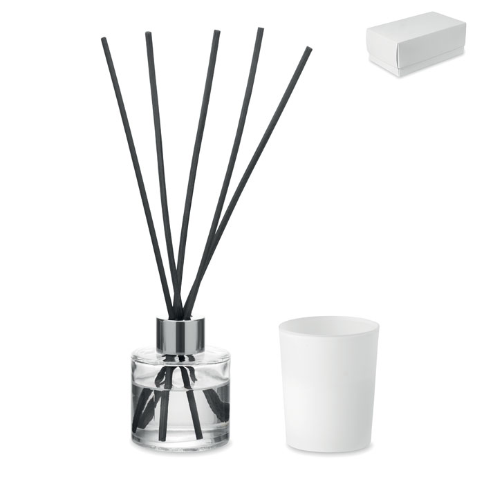 Coffret diffuseur et bougie vanille personnalisé KALOMA SET