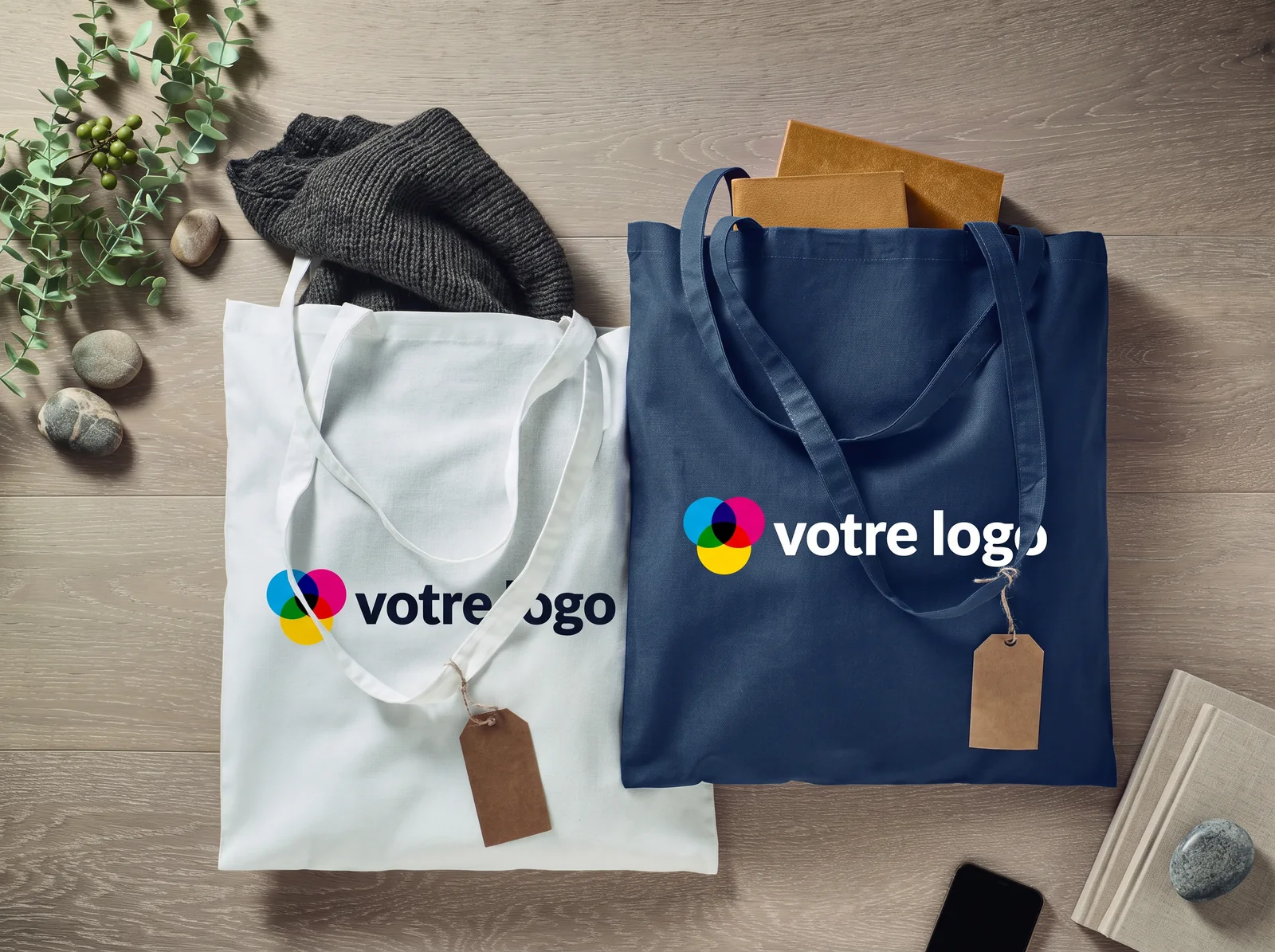 Tote bag coton bio 180 g/m² personnalisé TURA COLOUR
