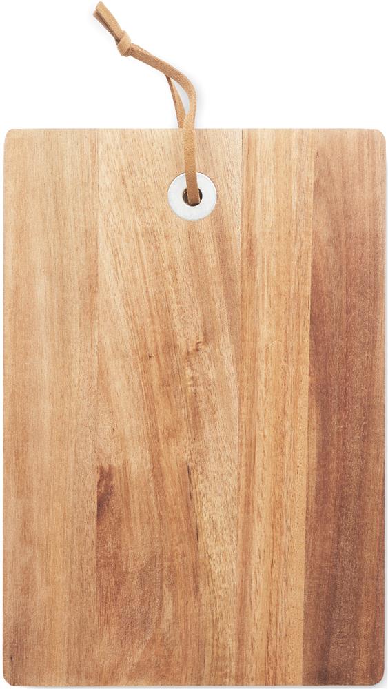Plateau à fromage acacia et couteau personnalisé OSTUR LARGE, planche côté 1
