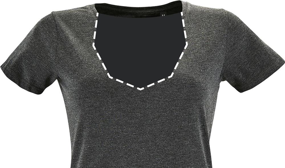 Tee-shirt ajusté 150 g/m² personnalisé REGENT FIT WOMEN, intérieur