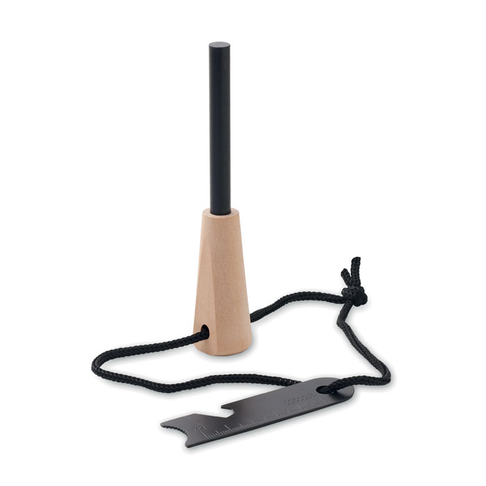 Allume-feu pin et inox multi-outils personnalisé FUEGOR