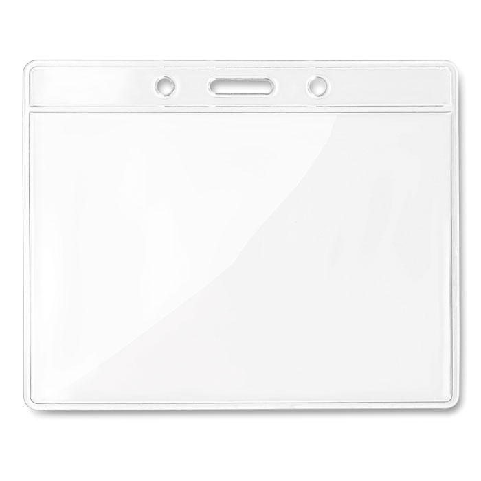 Porte-badge transparent 10 x 8 cm personnalisé BADGY