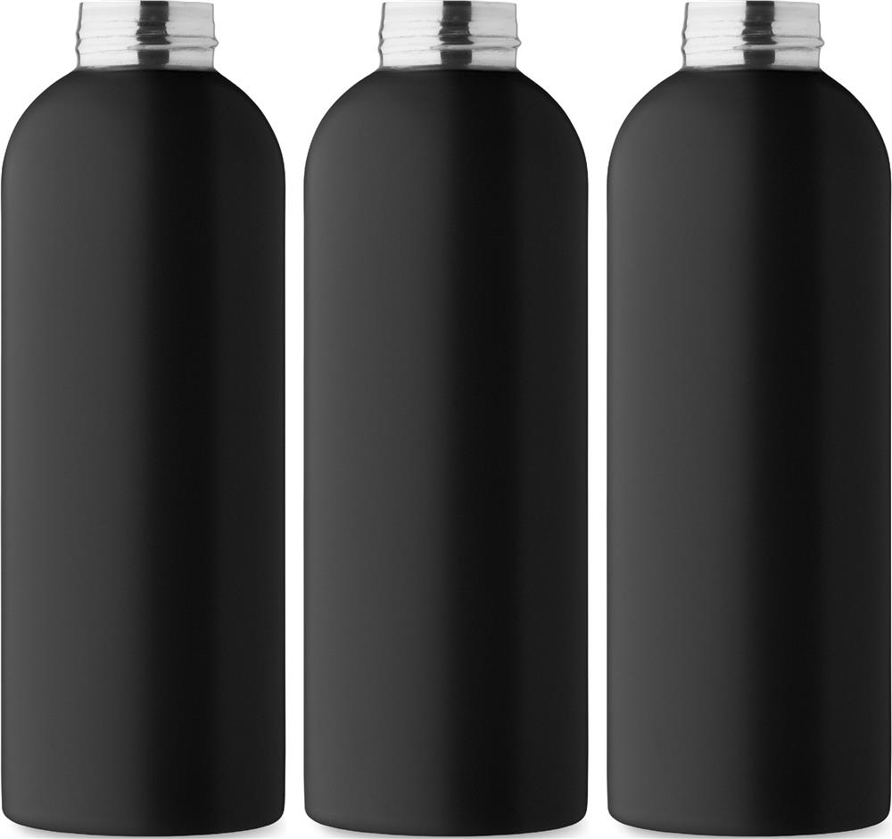 Bouteille inox recyclé 750 ml personnalisée ATHENA PLUS, tour complet (impression numérique 360)