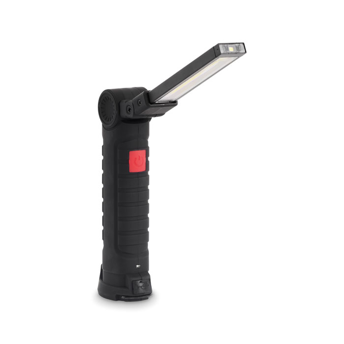 Lampe de travail rechargeable 1200 mAh personnalisée ROTATE, Noir