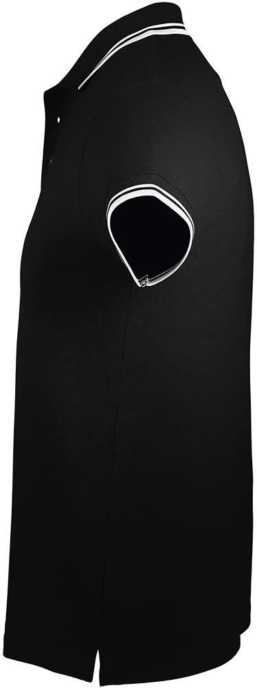 Polo col rayé 200 g/m² personnalisé PASADENA MEN, manche gauche