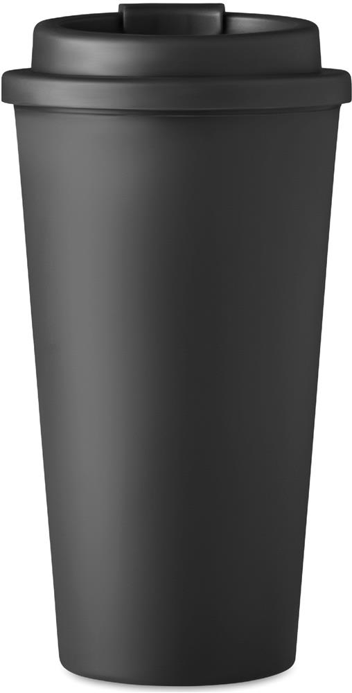 Gobelet double paroi PP 450 ml personnalisé TUESDAY, dos haut