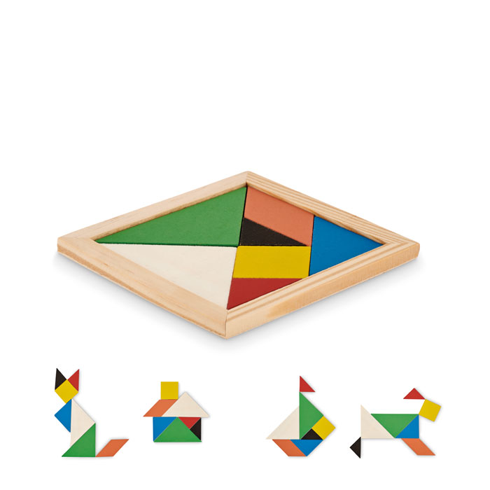 Tangram en bois personnalisé TANGRAM