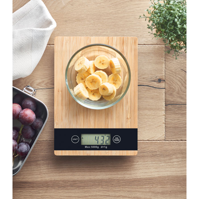 Balance de cuisine bambou personnalisée PRECISE