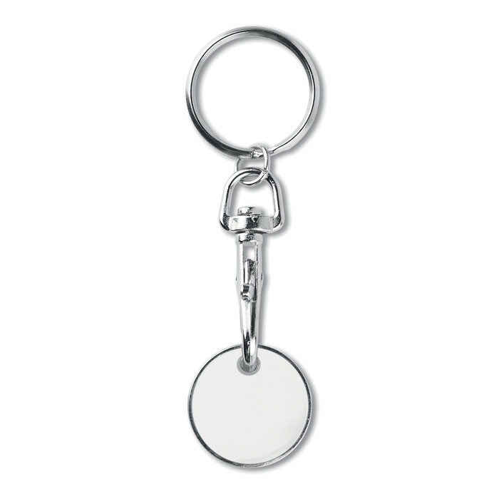 Porte-clés jeton chariot métal personnalisé TOKENRING