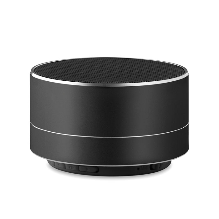 Enceinte aluminium 3 W personnalisée SOUND, Noir