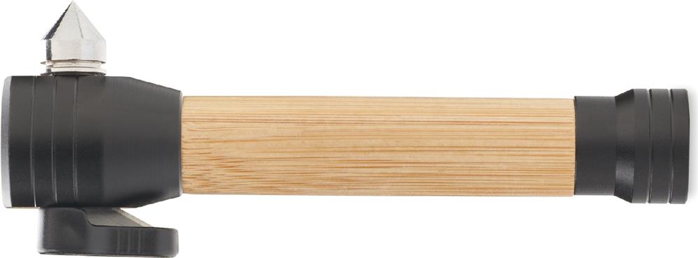 Marteau d'urgence 3 en 1 bambou personnalisé LUSTRE, côté 2