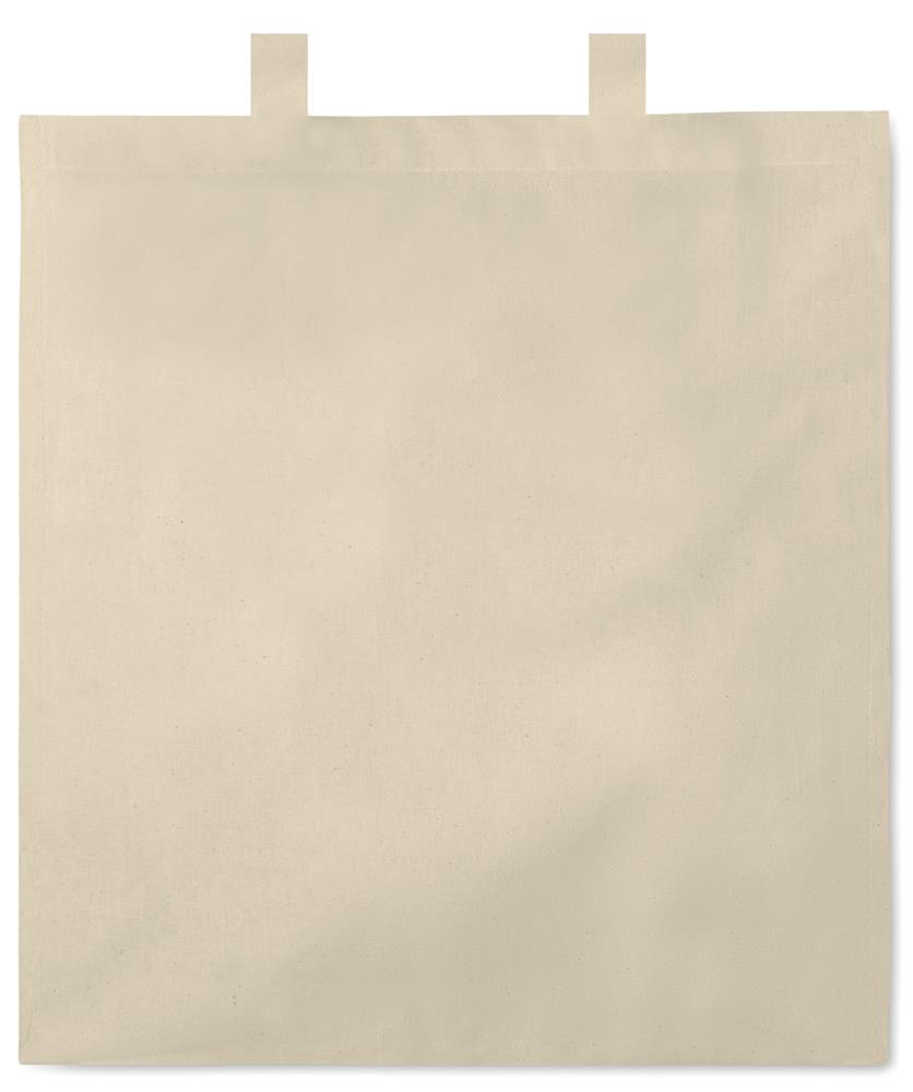Sac shopping coton naturel 140 g/m² personnalisé PORTOBELLO, devant