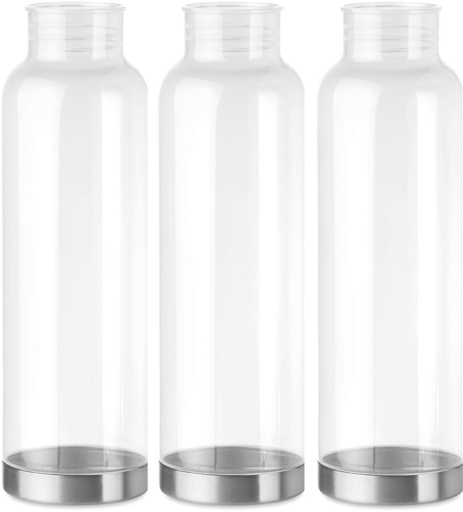 Bouteille Tritan 800 ml bambou personnalisée HELSINKI BASIC, tour complet (étiquette numérique)