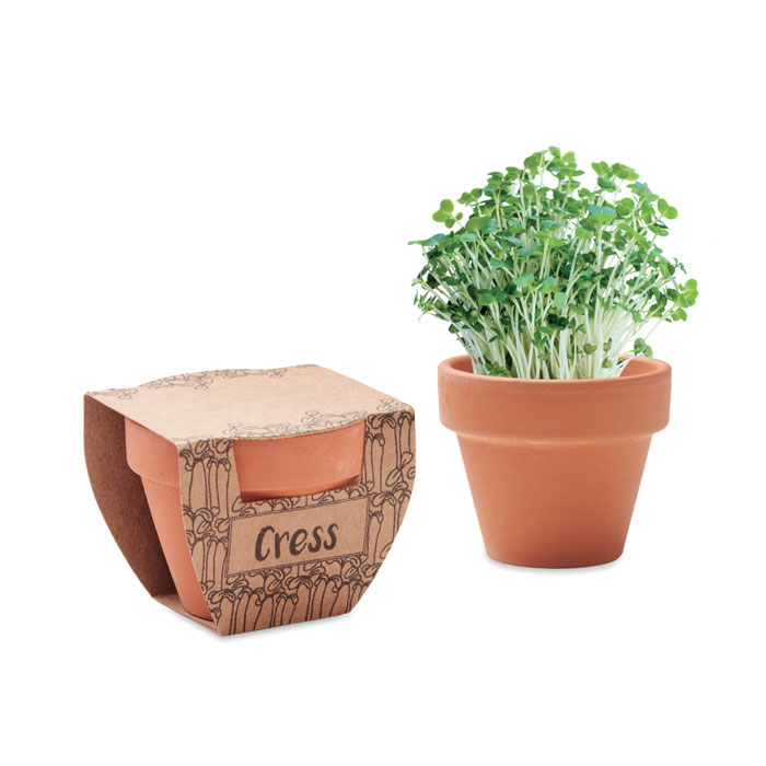 Pot graines de cresson personnalisé CRESS POT