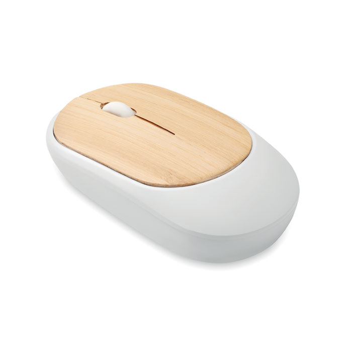 Souris sans fil bambou personnalisée CURVY BAM