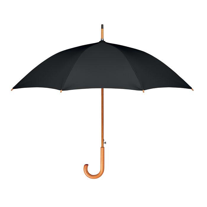 Parapluie RPET manche bois courbé personnalisé CUMULI RPET