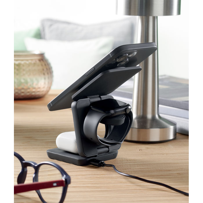 Station de charge 3 en 1 pliable personnalisée NETICA