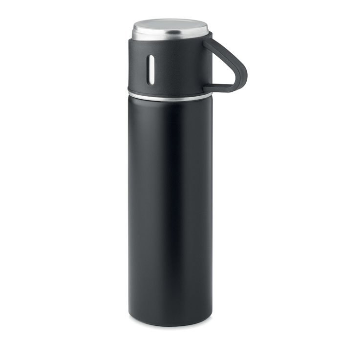 Bouteille isotherme 420 ml avec gobelet personnalisée TONIA