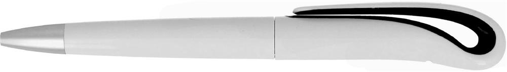 Stylo bille twist ABS personnalisé WHITESWAN, corps droite
