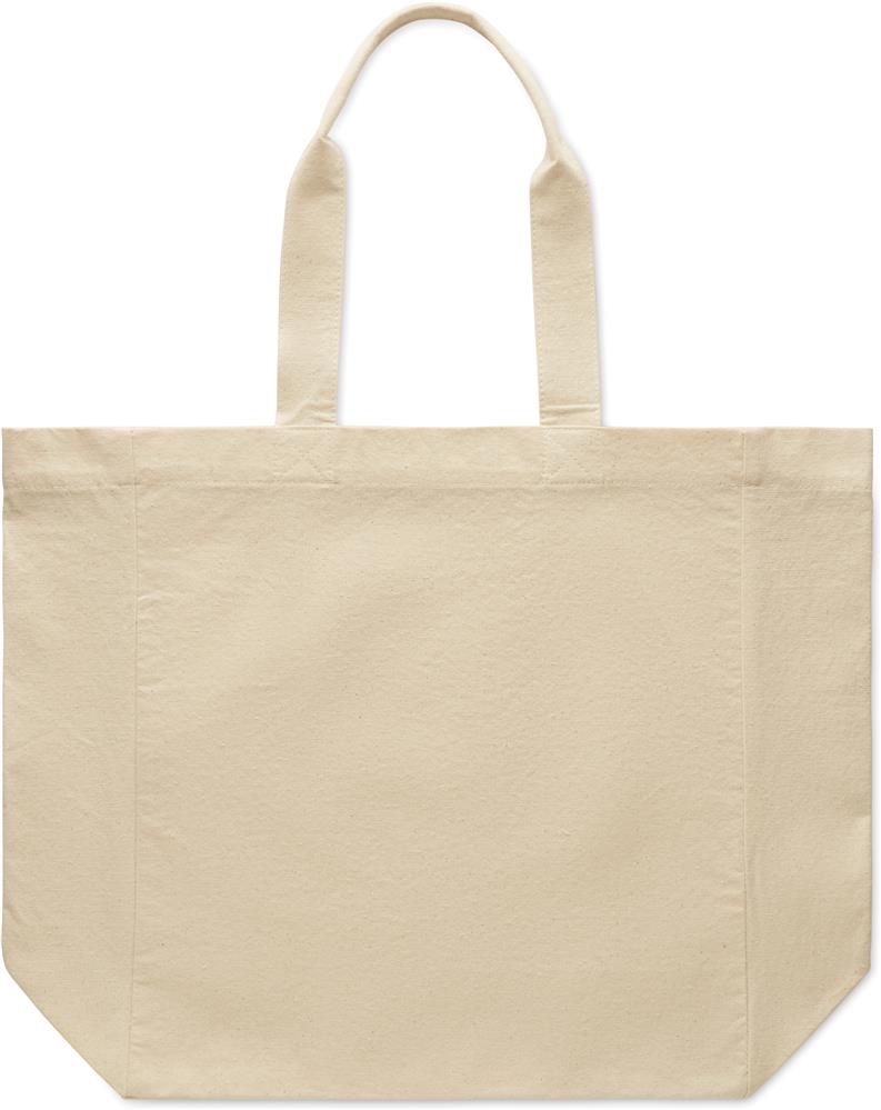 Sac shopping coton 220 g/m² personnalisé PURI, devant (broderie)