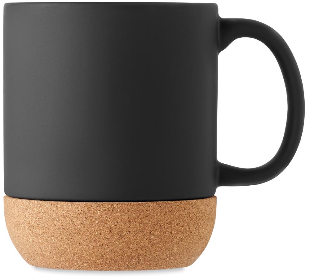 Mug céramique mate base liège personnalisé MATT, droite
