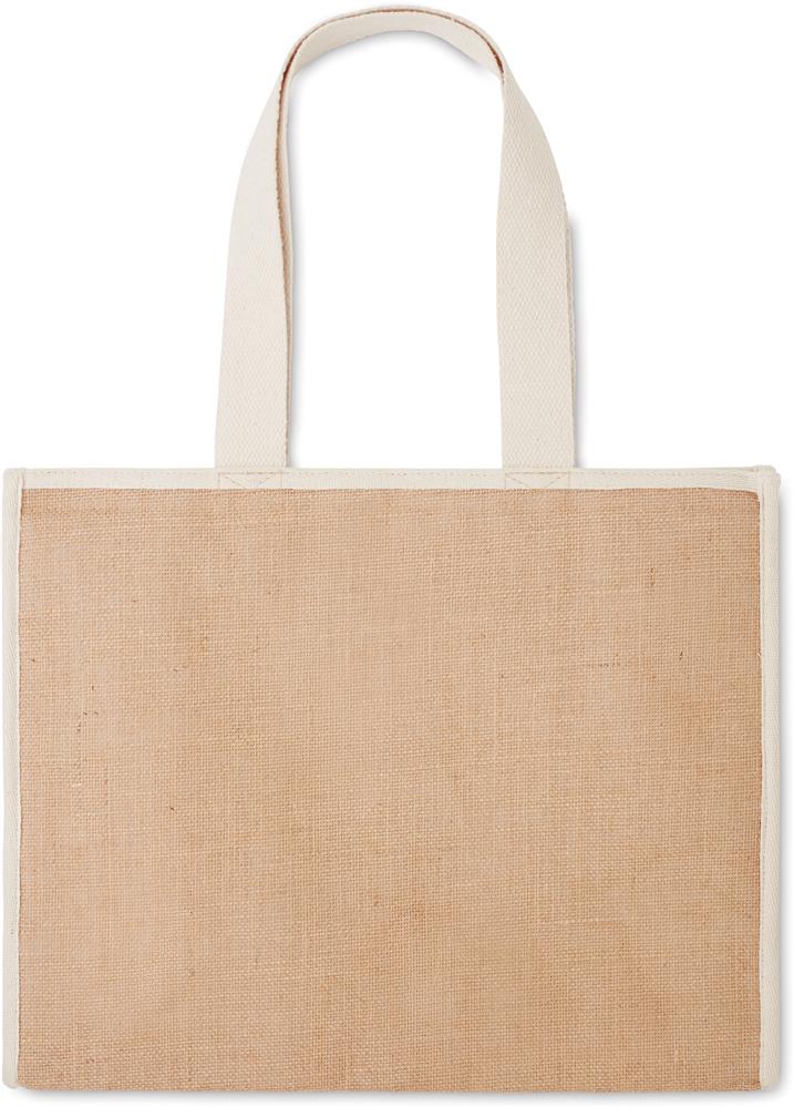 Sac shopping isotherme jute personnalisé CAMPO DE GELI, dos