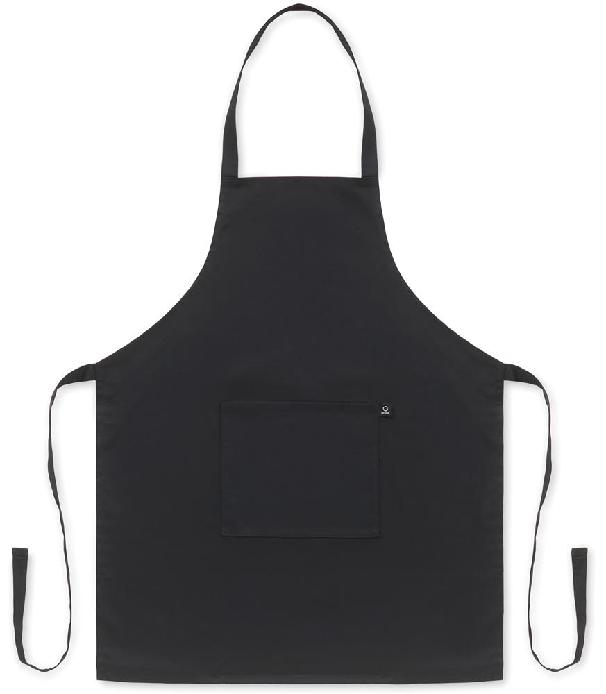 Set de cuisine coton recyclé personnalisé GALA SET, tablier côté 2