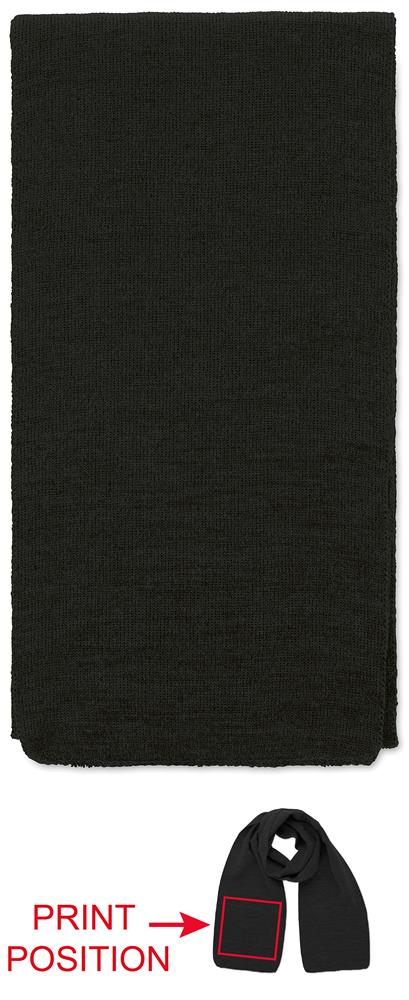 Écharpe RPET extensible personnalisée RAFY, côté 1