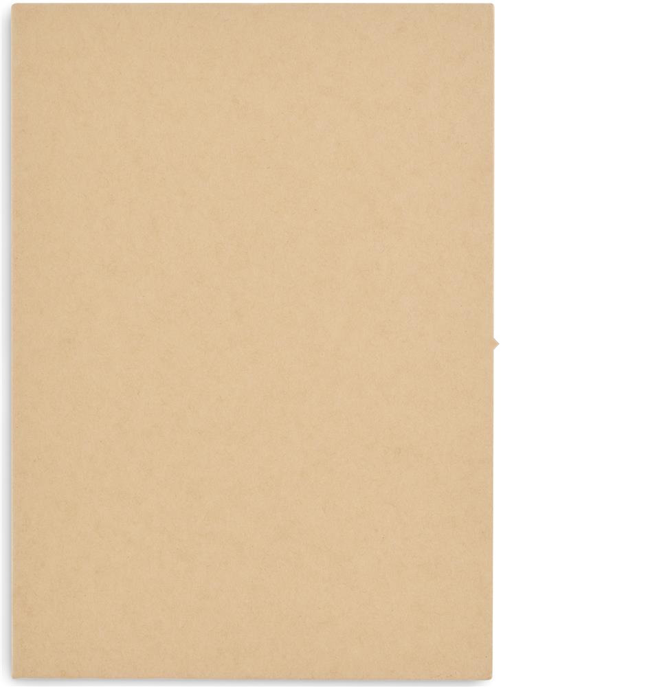 Set de bureau carton recyclé personnalisé CENOTE, dos (étiquette numérique)