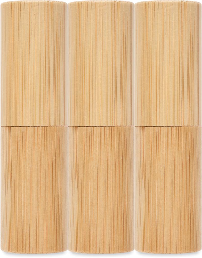 Baume à lèvres tube bambou SPF 10 personnalisé GLOSS LUX, étiquette