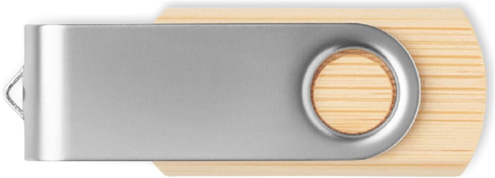 Clé USB bambou 16 Go personnalisée TECHMATE BAMBOO, dos