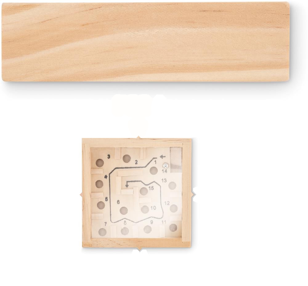 Jeu de labyrinthe en pin personnalisé ZUKY, côté 1