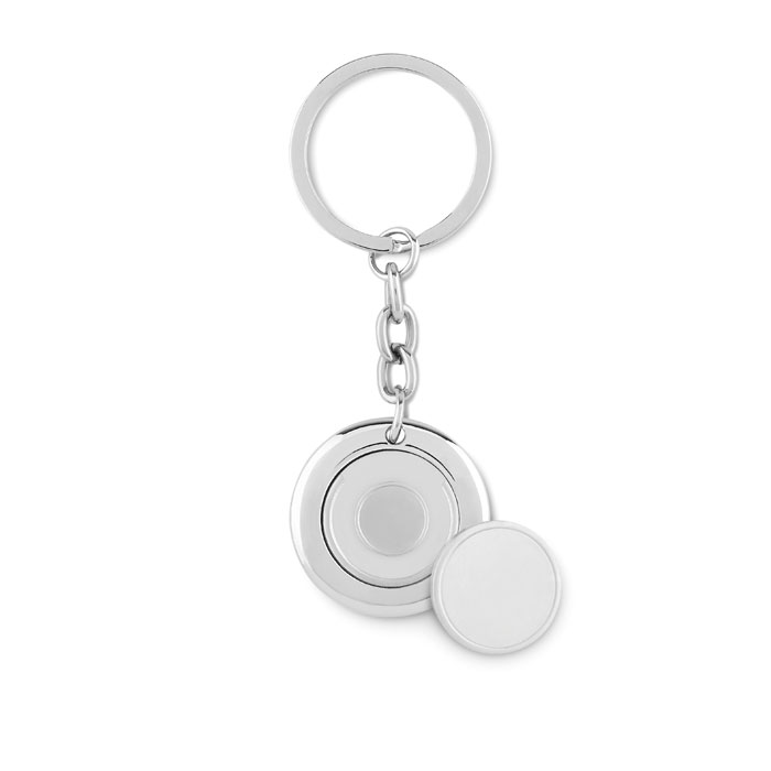 Porte-clés jeton aimanté inox personnalisé FLAT RING