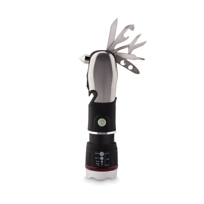 Lampe multifonction 9 outils personnalisée HAMLIGHT, Noir