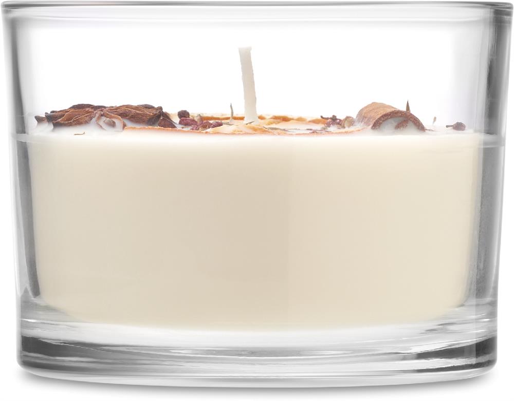 Bougie cire végétale 300 g en pot verre personnalisée CITRUS, côté 2