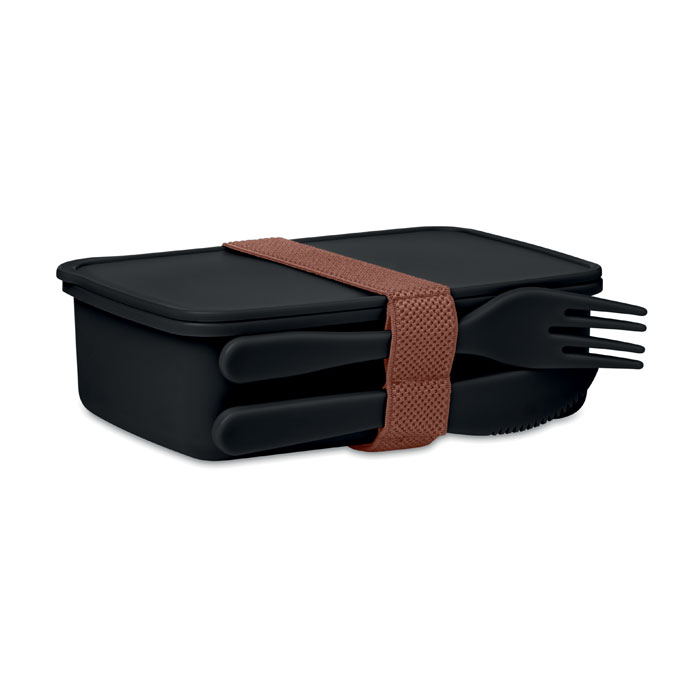 Lunch box PP 700 ml avec couverts personnalisée SUNDAY