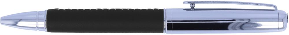 Stylo métal et cuir en tube personnalisé PREMIER, capuchon stylo (gravure laser)