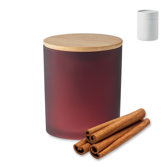 Bougie végétale 280 g verre dépoli personnalisée KEOPS LARGE
