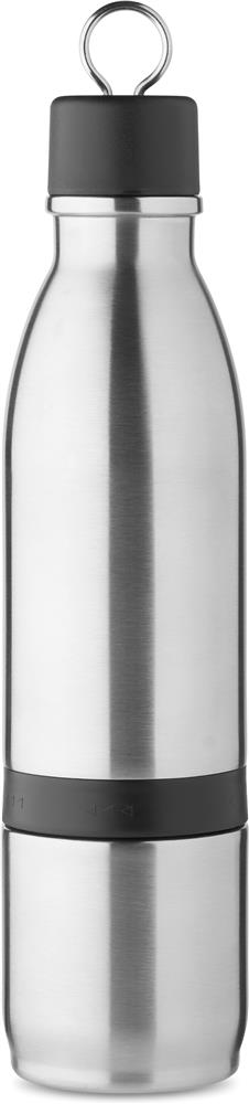 Bouteille inox avec gobelet 500 ml personnalisée ATERA, bouteille devant