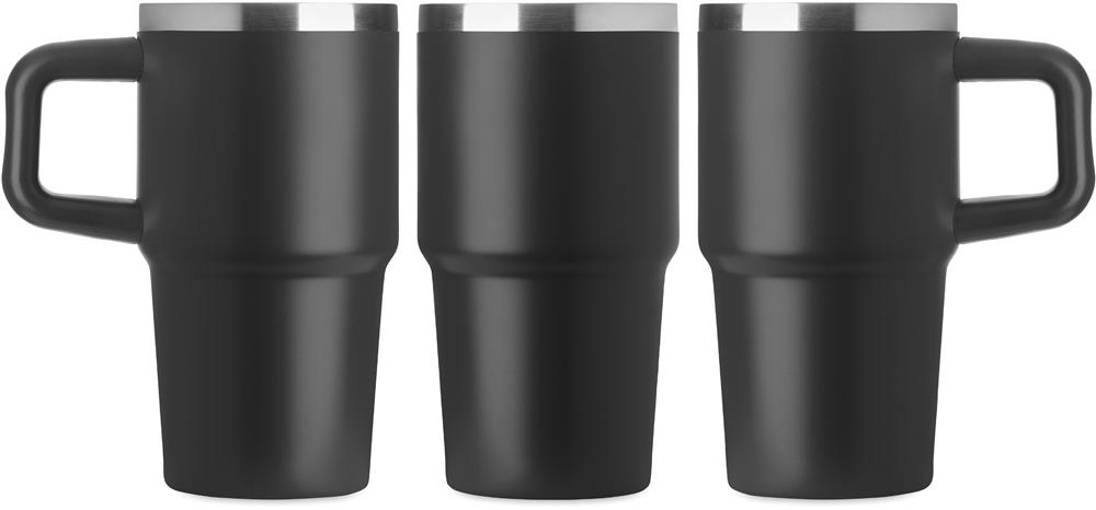 Gobelet isotherme inox 500 ml avec paille personnalisé ALAND, tour complet (gravure laser 360)