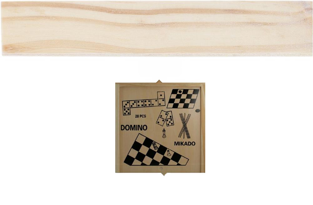 Coffret 4 jeux en bois personnalisé TRIKES, dos